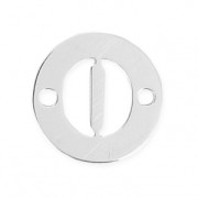 Intercalaire rond 2 trous lettre O 8.5 mm en Argent 925 x1|raw }}