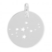 Pendentif constellation Vierge pour collier et bijoux DIY - 18 mm en Argent 925 x1