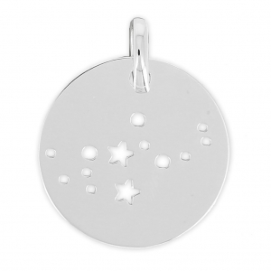 Pendentif constellation Vierge pour collier et bijoux DIY - 18 mm en Argent 925 x1