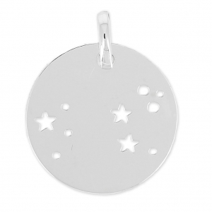 Pendentif constellation Lion pour collier et bijoux DIY - 18 mm en Argent 925 x1