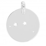 Pendentif constellation Belier pour collier et bijoux DIY - 18 mm en Argent 925 x1|raw }}