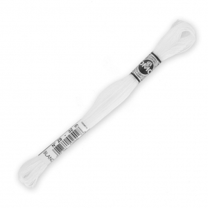 Fil à broder DMC Spécial 107 grosseur 25 Blanc (BLANC) x32m