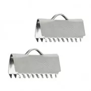 Embouts à serrer lisses 15 mm en acier inox x4