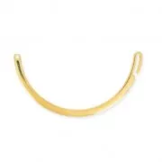 Demi bracelet à personnaliser avec crochet pour cordon 1mm Doré à l'or fin x1