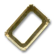 Serti griffe pour cabochon PureCrystal 4627 27x18.5 mm - Doré x1|raw }}