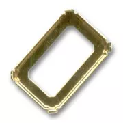 Serti griffe pour cabochon PureCrystal 4627 27x18.5 mm - Doré x1