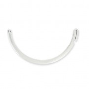 Demi bracelet à personnaliser avec crochet pour cordon 1mm Placage Argent fin vieilli|raw }}