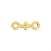 Composant avec une rondelle 12 mm pour des lacets de 1.5 mm Doré à l'or fin x1