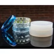 Moule silicone pour réaliser des bracelets facettés en résine 62x17x8.5 mm