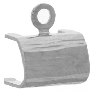 Attache pendentif 10x9 mm pour carré PureCrystal 4439 20 mm - Rhodié|raw }}