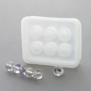 Moule silicone pour réaliser des perles rondes de 12 mm en résine