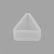 Lot de 2 moules silicone Cabochon triangle fond plat pour clous d'oreilles