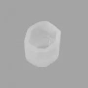 Lot de 2 moules silicone Cabochon ovale facetté fond plat pour clous d'oreilles