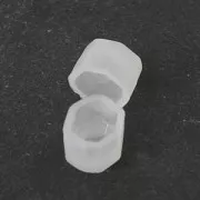 Lot de 2 moules silicone Cabochon ovale facetté fond plat pour clous d'oreilles