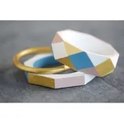 Bracelet losange en bois brut Medium à personnaliser et décorer x1