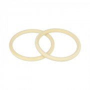 Set de 2 bracelets anneaux en bois brut Medium à personnaliser et décorer x1