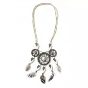 Set de 7 anneaux en bois brut naturel pour bijoux, déco, rideaux 30 mm x1