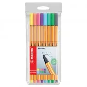 STABILO point 88 - Pochette de 8 stylos-feutres pointe fine-Couleurs pastel