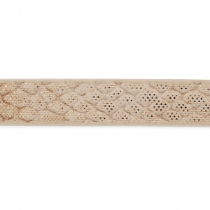 Ruban fantaisie en matière synthétique 5 mm effet reptile Sand Métallisé x1.2m