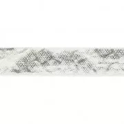 Ruban fantaisie en matière synthétique 5 mm effet reptile Blanc Métallisé x1.2m