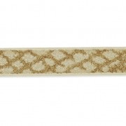 Ruban fantaisie en matière synthétique 5 mm effet reptile Naturel x1.2m|raw }}
