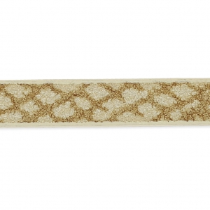 Ruban fantaisie en matière synthétique 5 mm effet reptile Naturel x1.2m