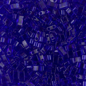 Miyuki Half Tila Beads 5x2.3x1.9 mm HTL-151 - Tr Cobalt x10g