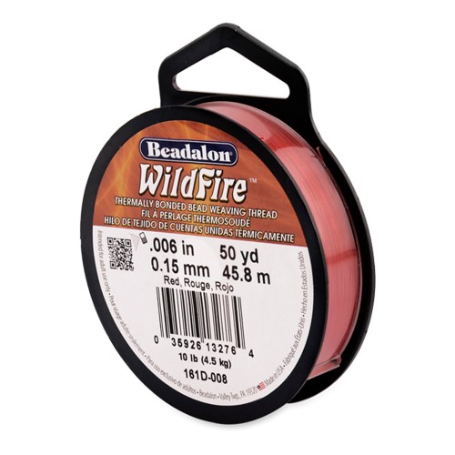 Fil nylon tressé WildFire 0.15 mm Rouge x 45.8 m