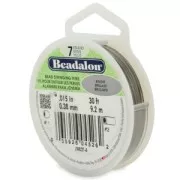 Fil Cablé 7 brins 0.38 mm - Beadalon - Acier x9,2 m