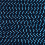 Cordon coton avec fil métallique pour réaliser des pompons 0.8 mm Noir/Turquoise x 20m