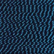 Cordon coton avec fil métallique pour réaliser des pompons 0.8 mm Noir/Turquoise x 20m