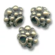 Perles métal 8x7 mm bronze x5