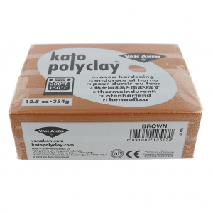 Pâte polymère Kato Polyclay 354 gr Marron (n°517)