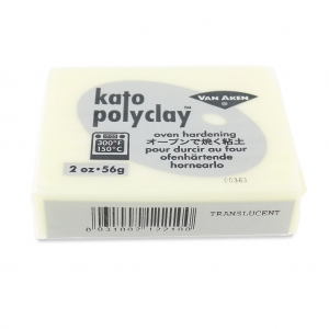 Pâte polymère Kato Polyclay  56 gr Translucide (n°210)