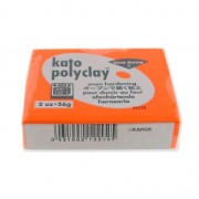 Pâte polymère Kato Polyclay  56 gr Orange (n°202)