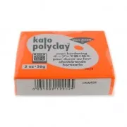 Pâte polymère Kato Polyclay  56 gr Orange (n°202)
