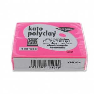 Pâte polymère Kato Polyclay 56 gr Magenta (n°204)