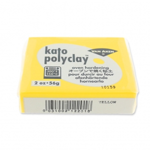 Pâte polymère Kato Polyclay 56 gr Jaune (n°201)
