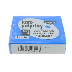 Pâte polymère Kato Polyclay 56 gr Bleu foncé (n°206)