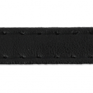 Sangle de sac en matière synthétique avec surpiqûres 10 mm Noir x 1m