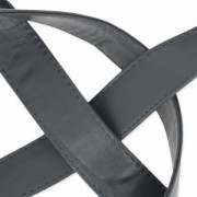 Sangle pour sac en matière synthétique avec surpiqûres 25 mm Marron x 50cm