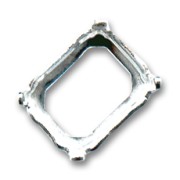 Serti griffe 4600 10x8 mm argenté|raw }}