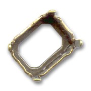 Serti griffe 4600 10x8 mm bronze