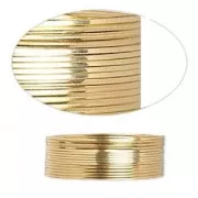 Fil carré souple 0.90 mm en Gold Filled (or laminé) x1.5m