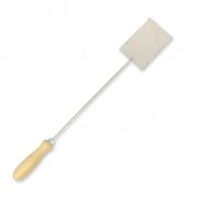 Grande spatule en acier inox avec manche en bois pour four prometheus|raw }}
