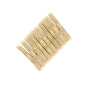 Perles rondelles Heishi - disques plats percés - 4x0.7 mm Doré à l'or fin x10