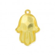 Pendentif à résiner Main de Fatima 23 mm - Doré à l'or fin x1