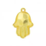 Pendentif à résiner Main de Fatima 23 mm - Doré à l'or fin x1