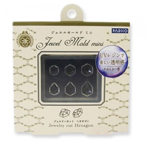 Mini Moule silicone Padico pour pâte polymère/argile/résine UV cabochon Hexagone