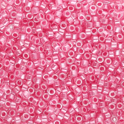Miyuki Delica 11/0 DB0236 -  Crystal Luster Rose Lined x8g